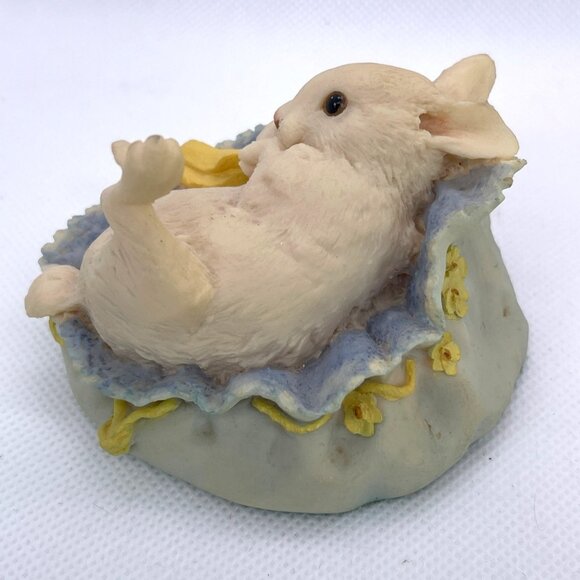 Aynsley MasterCraft Hand Painted Bunny Rabbit Blue Hat Collectible UK England - Picture 3 of 11